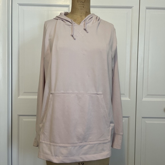 Nike Dri Fit Women's Plus 1x Training Loose‎ Fit Pullover Hoodie Blush Pink - Picture 1 of 10